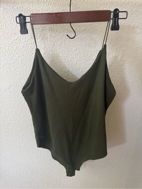 gaze Olive Green Spaghetti Strap Camisole